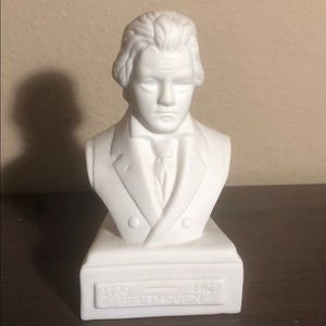 small decorative beethoven bust statuette